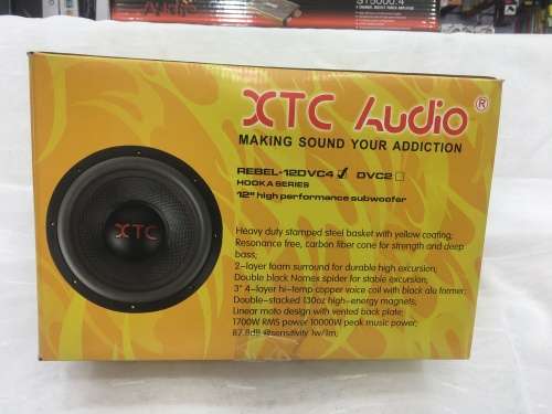 XTC REBEL 12INCH DVC 10000W SUB